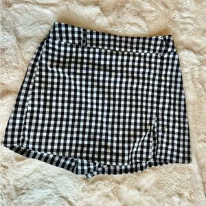 Plaid Style high waisted skort